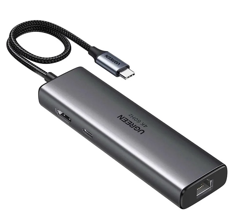 USB Hub Ugreen CM512 (45000) 6-port USB 3.0 Type-C Grey