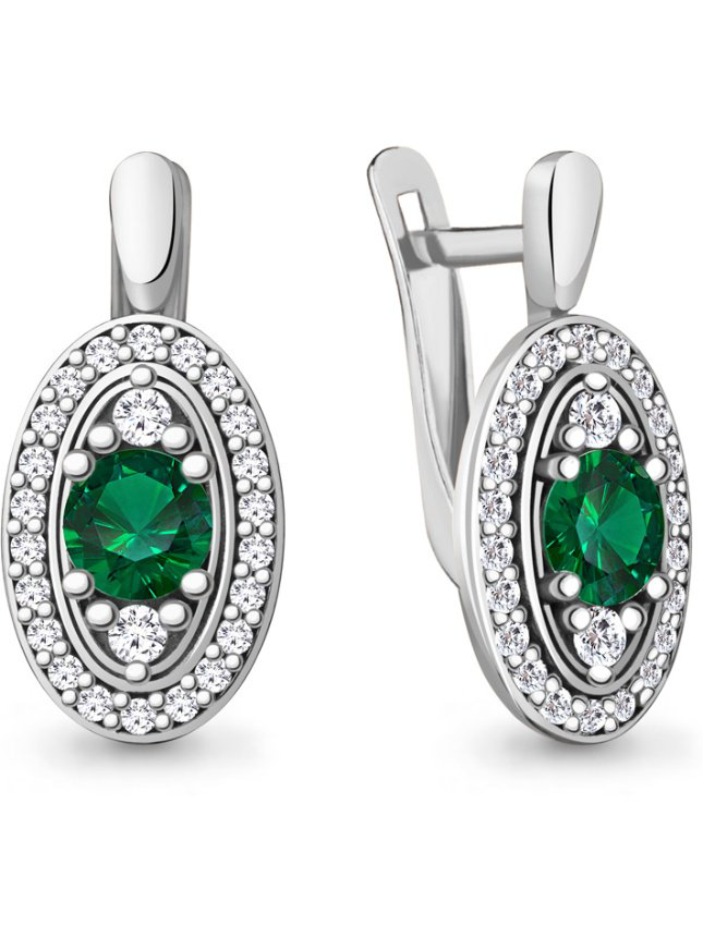 Серьги Aquamarine 48358АГ купить,NaN