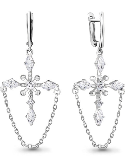 Серьги Aquamarine 48910А купить,NaN