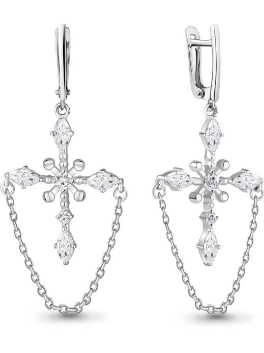 Серьги Aquamarine 48910А купить,NaN