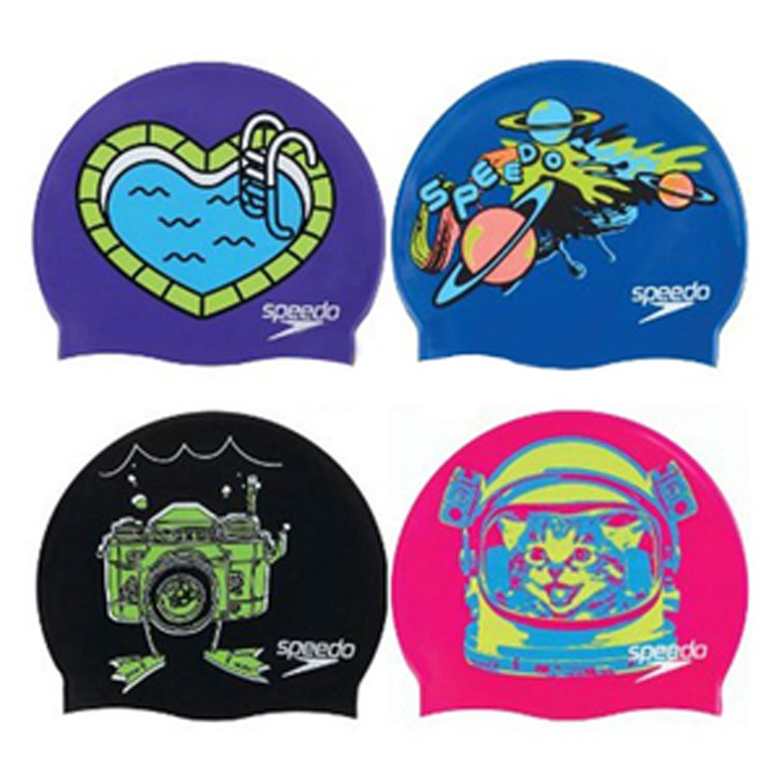 Шапочка Speedo Slogan Jr графическом виде купить,NaN