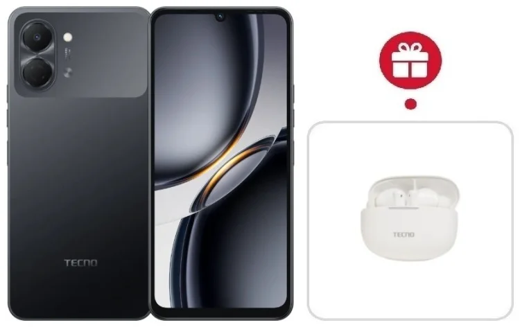 Смартфон Tecno Spark Go 3 3 ГБ/128 ГБ черный + подарок купить,NaN