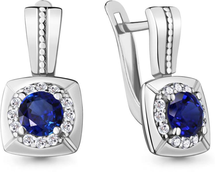Серьги Aquamarine 48357АБ купить,NaN