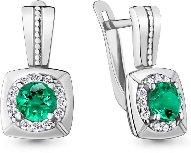 Серьги Aquamarine 48357АГ купить,NaN