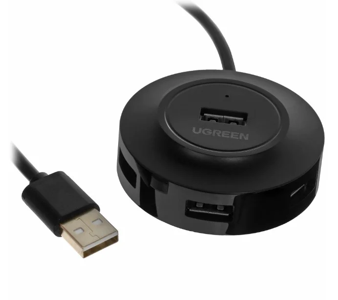 USB Hub Ugreen CR106 (20277) 4-port USB 2.0 Black