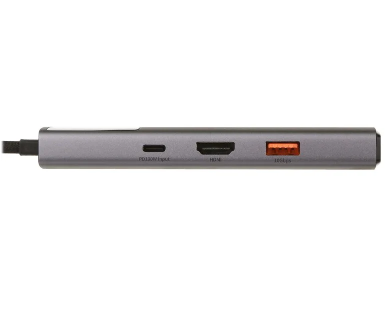 USB Hub Baseus Metal Gleam Series II BS-OH099 Grey купить,NaN