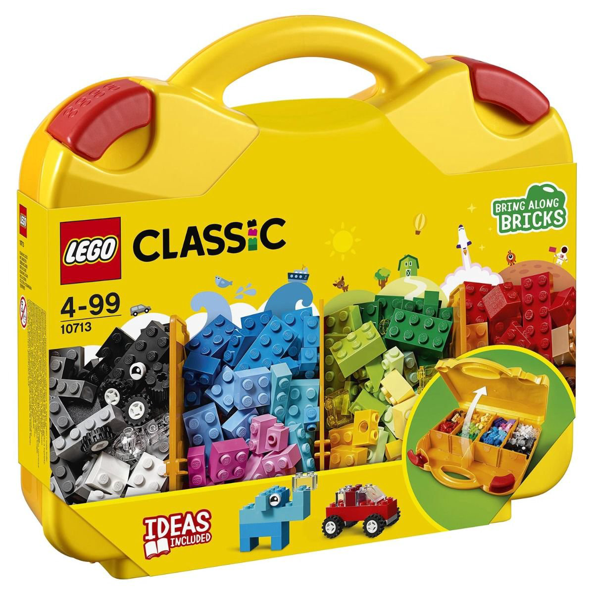 Конструктор Lego Classic Чемоданчик для творчества и конструирования 10713 213 деталей купить,13915