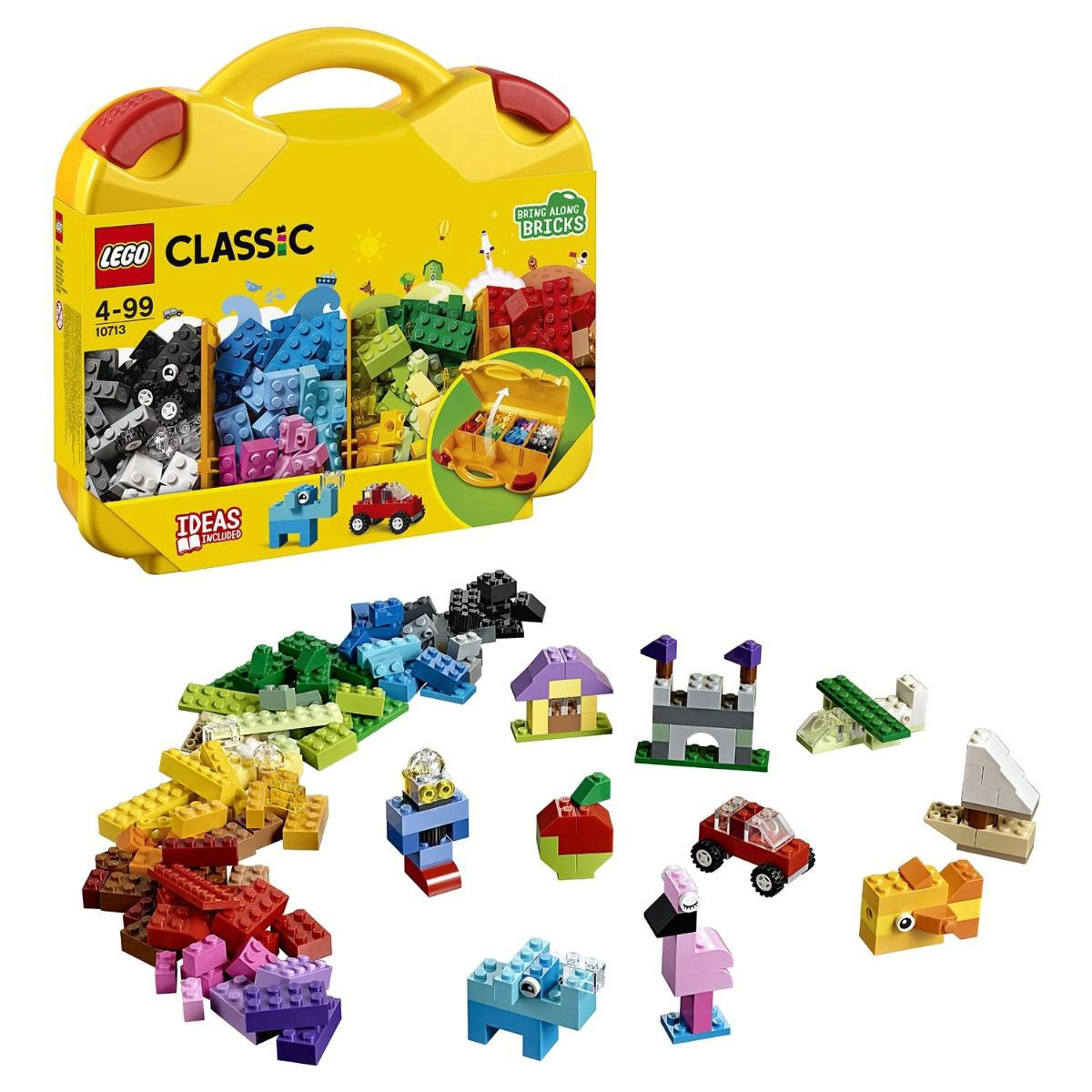 Конструктор Lego Classic Чемоданчик для творчества и конструирования 10713 213 деталей купить,13915