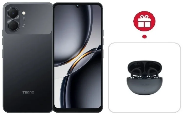Смартфон Tecno Spark Go 3 3 ГБ/128 ГБ черный + подарок купить,NaN