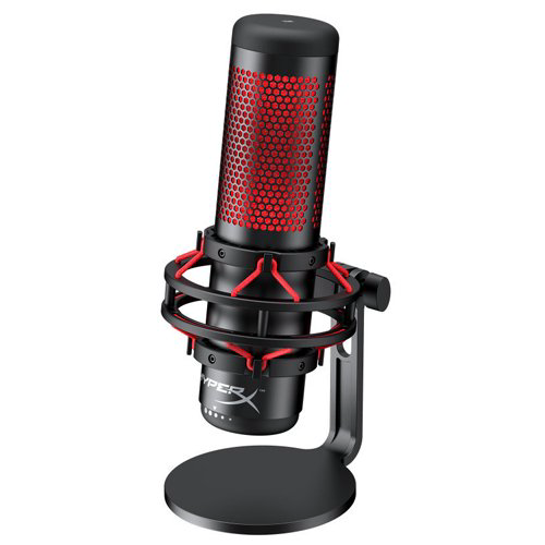 Микрофон HyperX QuadCast Standalon Microphone HX-MICQC-BK черно-красный