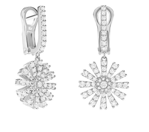Серьги Damiani Margherita 20114720 белое золото 6.4гр купить,4500000