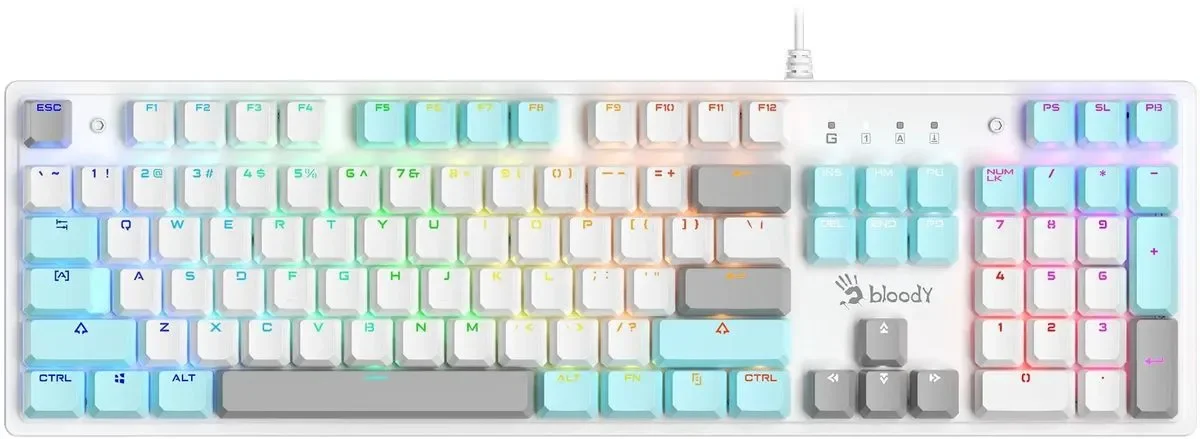 Клавиатура Bloody S520N ICY White