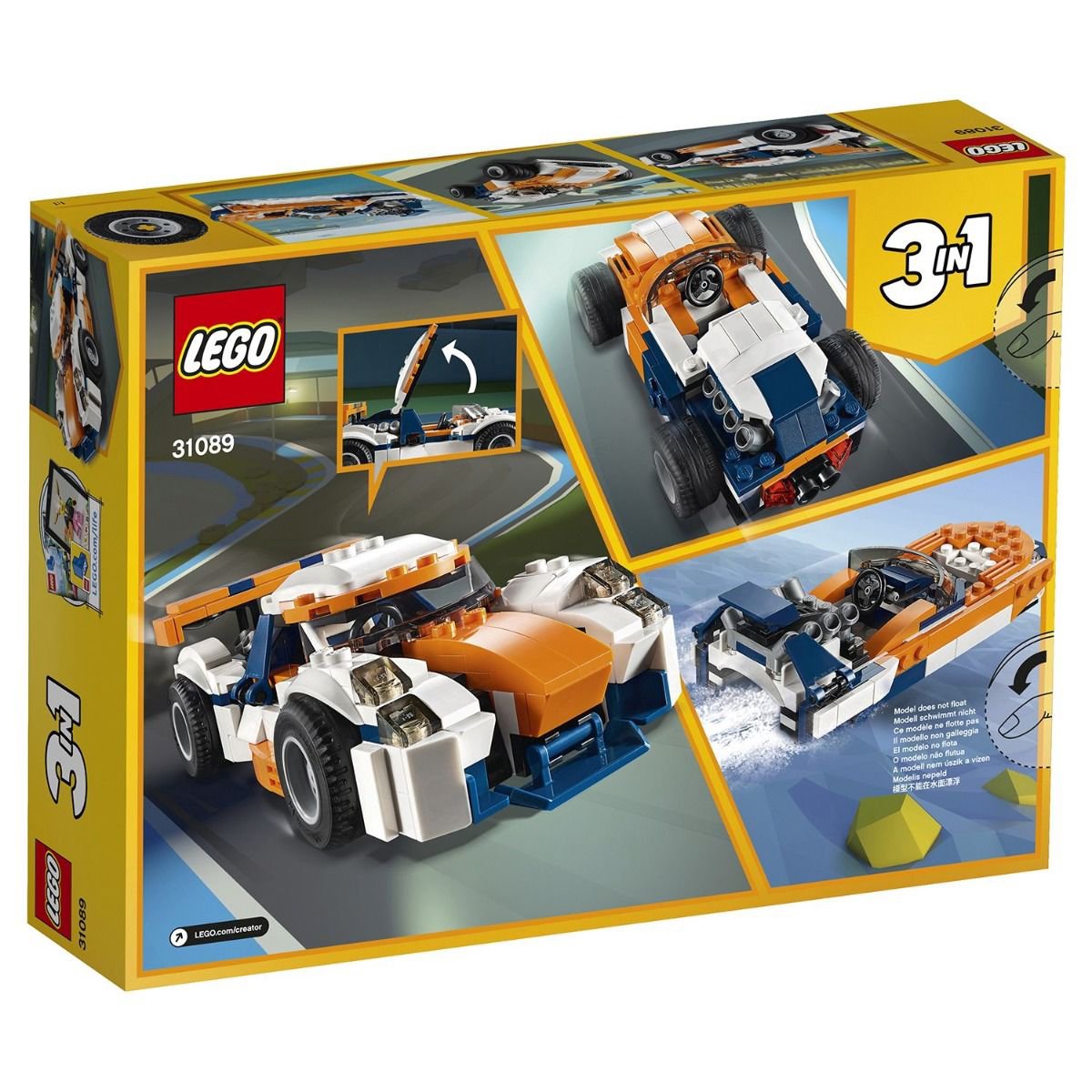 Конструктор Lego Creator Оранжевый гоночный автомобиль 31089   купить,NaN