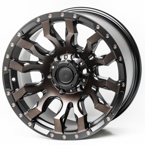 Диски Kipardo 21453 6х139.7 R20х9 СВ106.1 ЕТ15 matt black milling+bronze coating купить,NaN