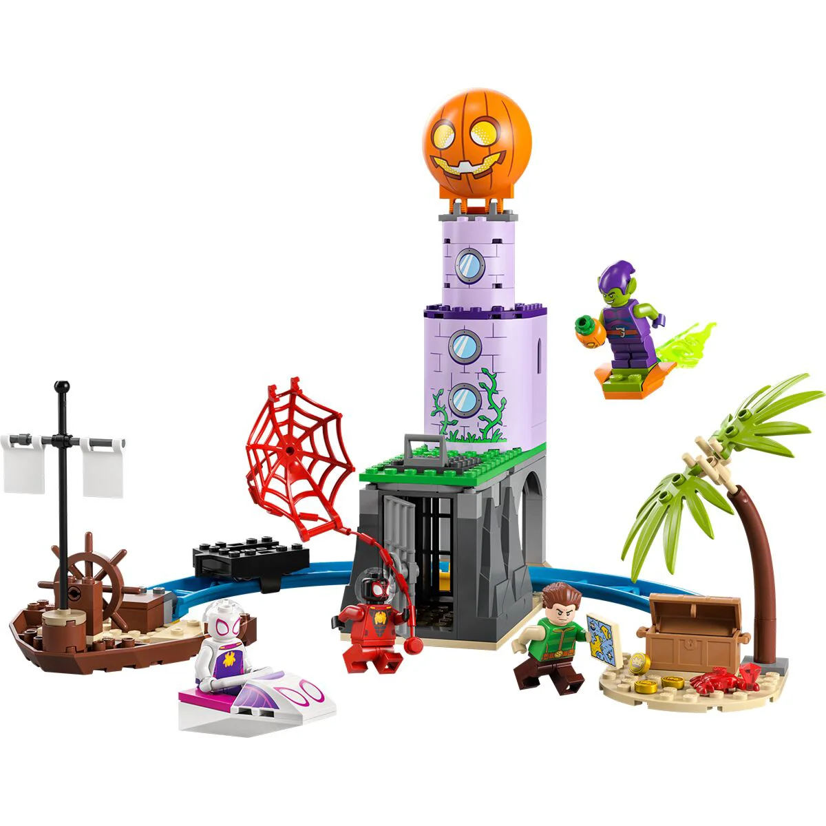 Конструктор Lego Spidey Команда Пауков на Маяке Зеленого Гобли 10790 купить,NaN