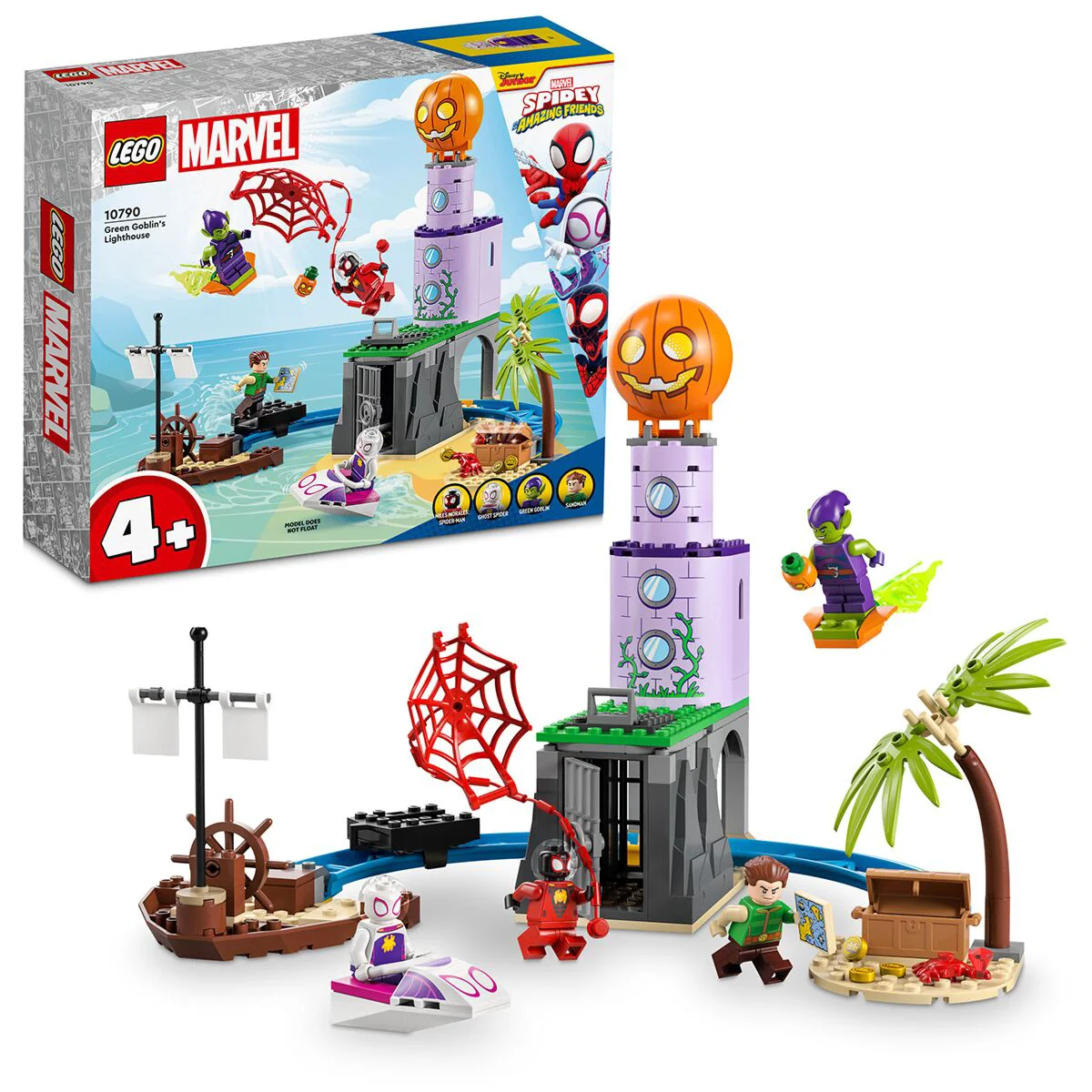 Конструктор Lego Spidey Команда Пауков на Маяке Зеленого Гобли 10790 купить,NaN