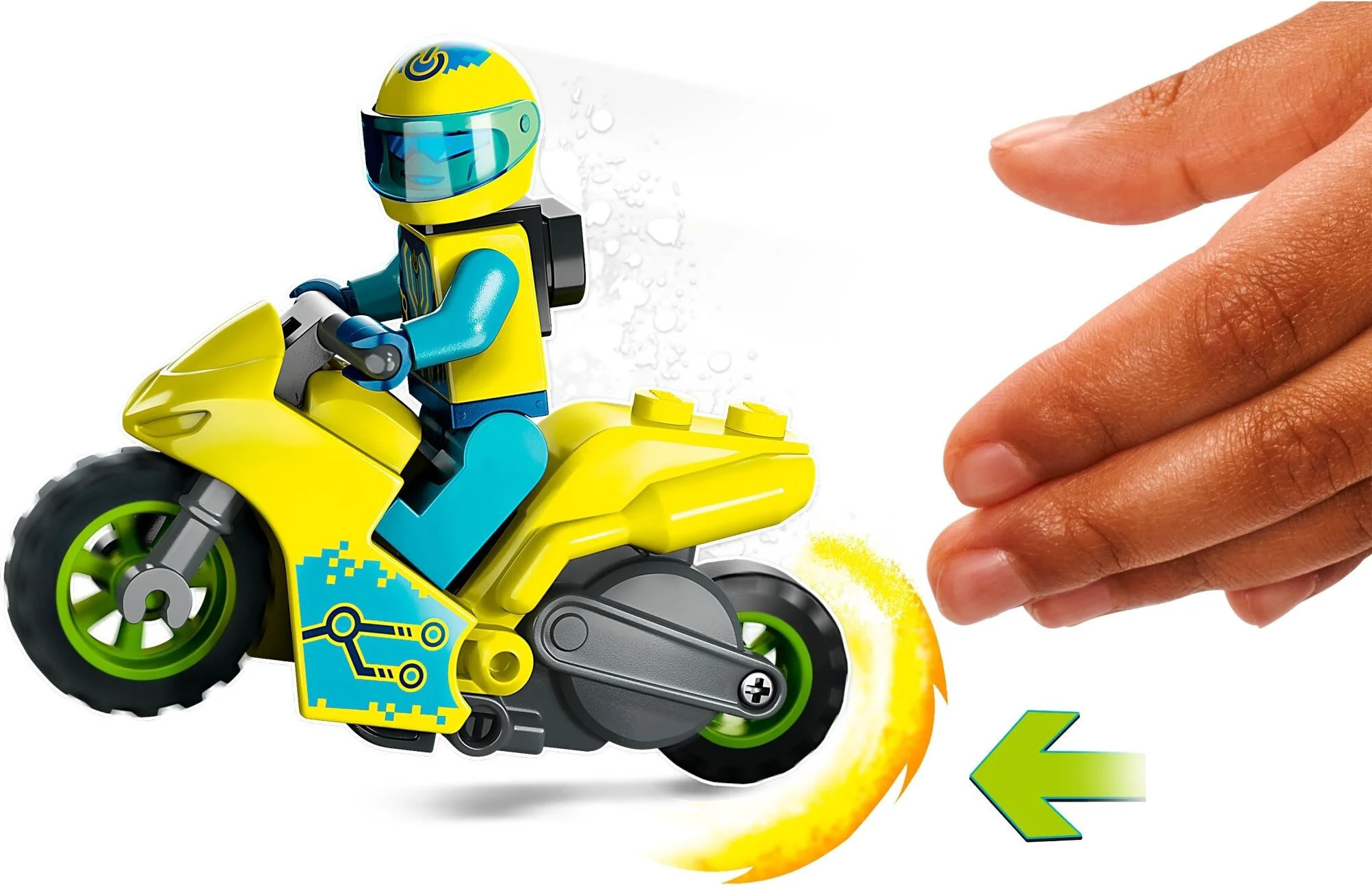 Конструктор Lego Город Кибер трюковый мотоцикл 60358