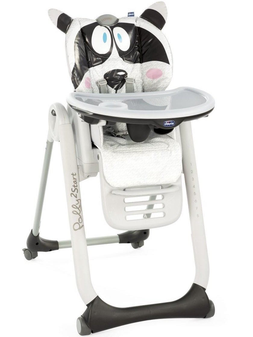 Стульчик для кормления Chicco Polly 2 Start Honey-Bear серый купить,NaN