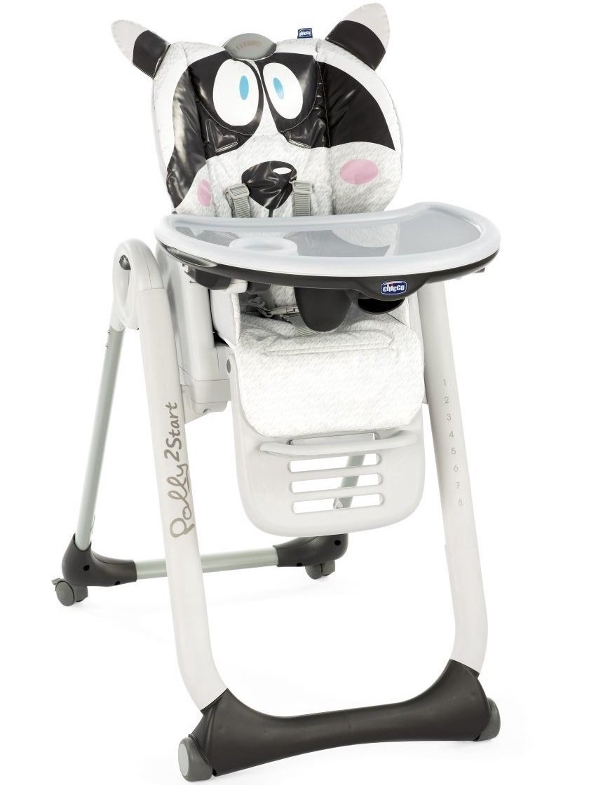 Стульчик для кормления Chicco Polly 2 Start Honey-Bear серый купить,NaN
