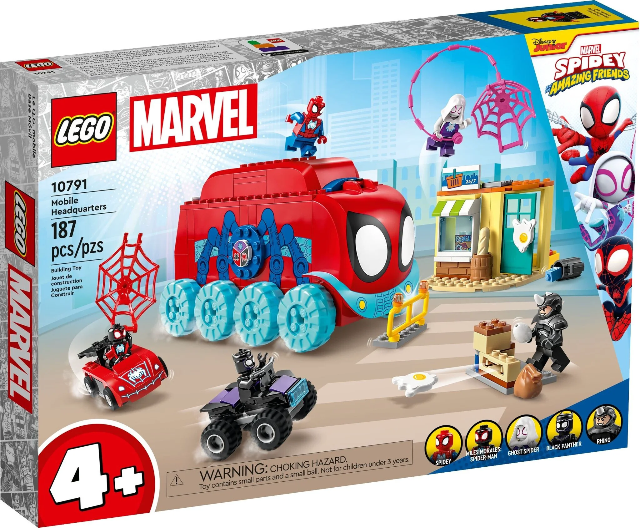 Конструктор Lego Spidey Мобильный штаб Команды Паука 10791