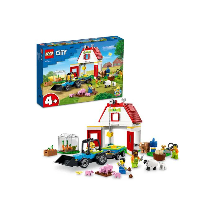Конструктор Lego Город Ферма и амбар с животными 60346