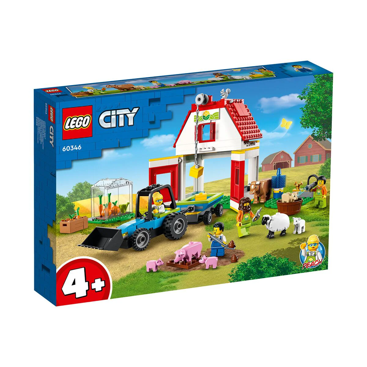 Конструктор Lego Город Ферма и амбар с животными 60346