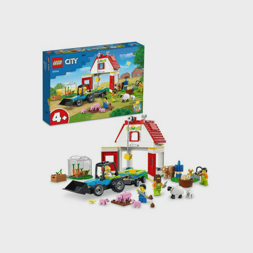 Конструктор Lego Город Ферма и амбар с животными 60346