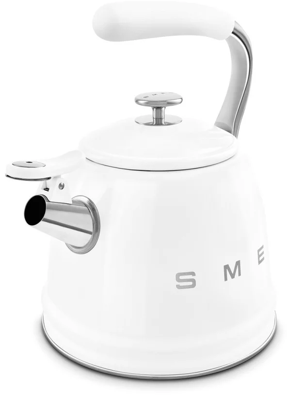 Чайник со свистком Smeg CKLW2001WH 2.3л белый купить,0
