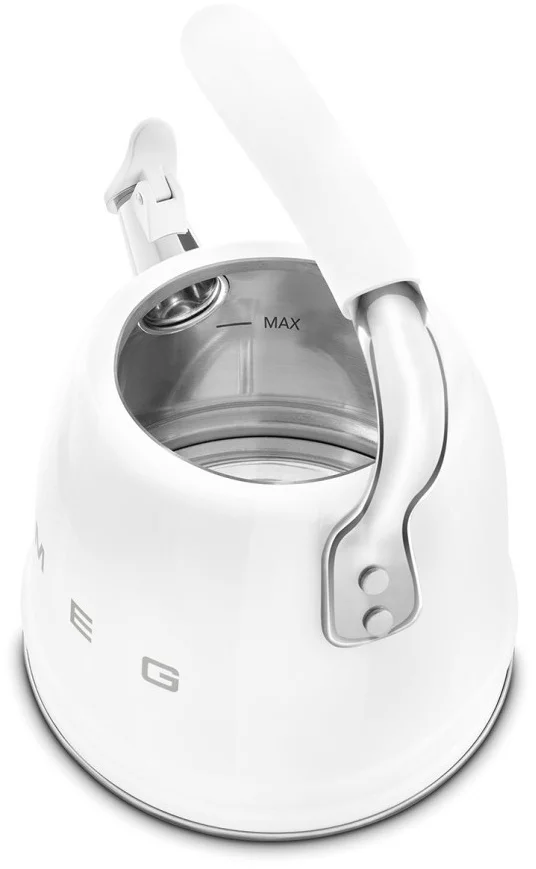 Чайник со свистком Smeg CKLW2001WH 2.3л белый купить,0
