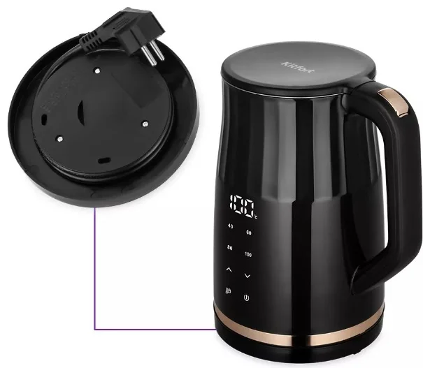 Электрочайник Kitfort КТ-6610 Black купить,0