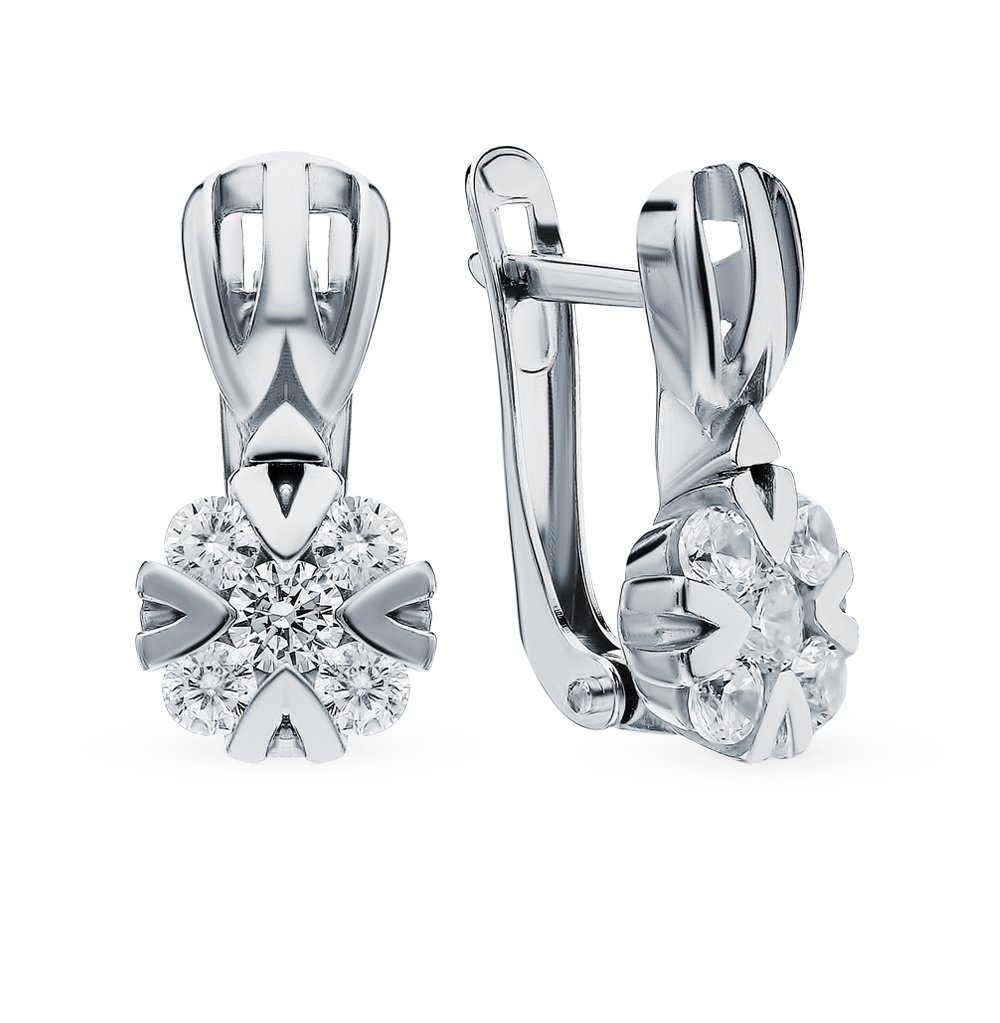 Серьги Aquamarine 48113А.5 3,42гр купить,NaN