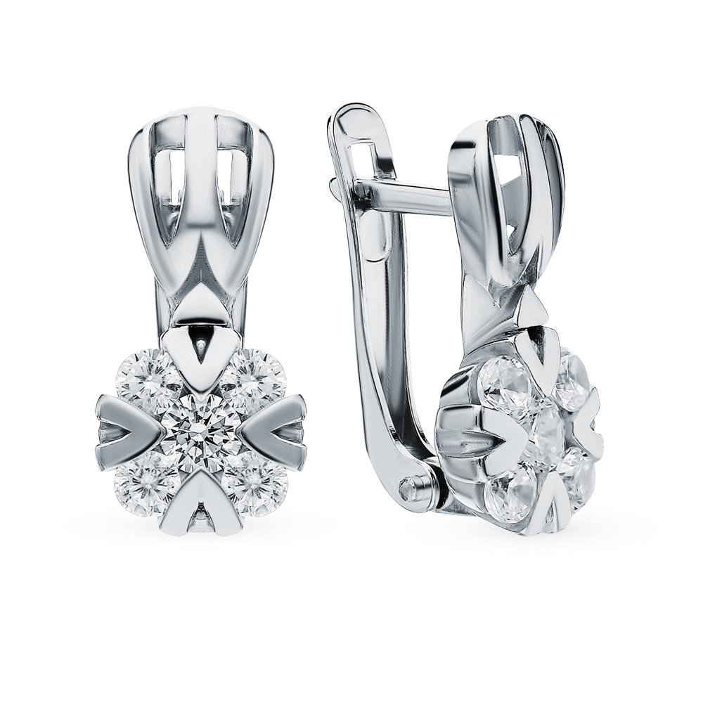 Серьги Aquamarine 48113А.5 3,42гр купить,NaN
