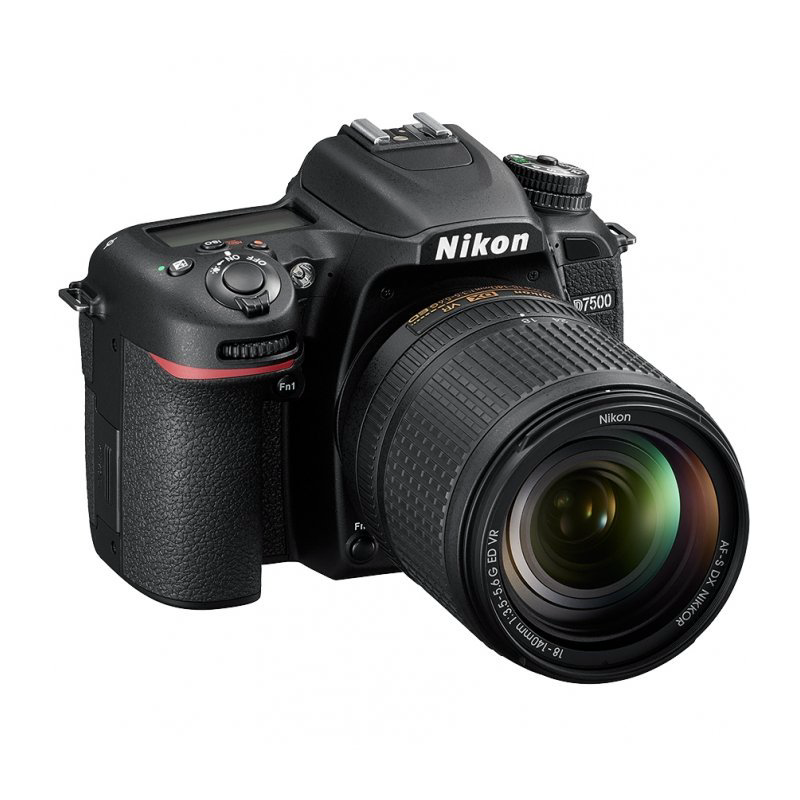 Зеркальный фотоаппарат Nikon D7500 + AF-S DX Nikkor 18-140 VR черная купить,NaN