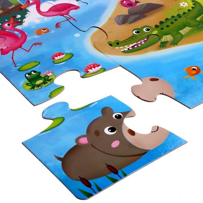 Puzzle Time Такие разные зверята 6031126 20 деталей купить,NaN