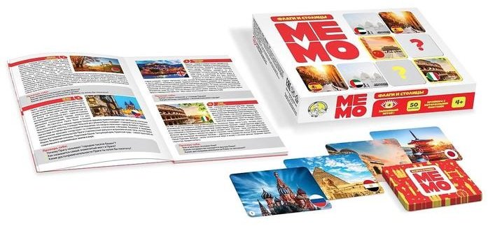 Настольная игра Десятое Королевство Мемо. Флаги и столицы купить,NaN
