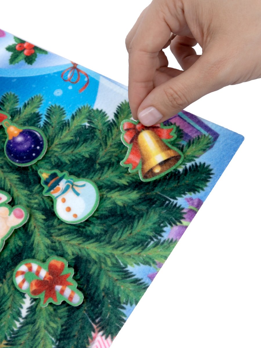 Обучающий набор Десятое Королевство Набор из фетра на липучках «Новогодняя ёлочка» (европодвес)
