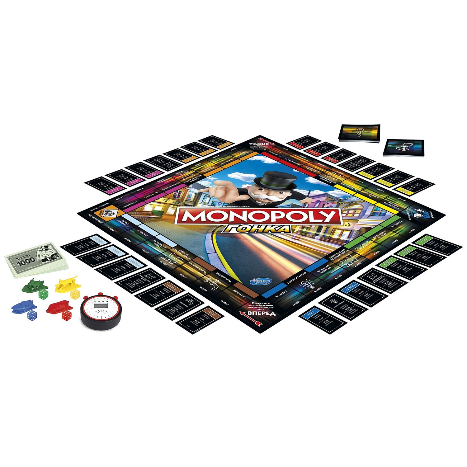 Настольная игра Hasbro Монополия Гонка E7033121 купить,NaN