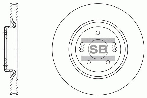 Диски Sangsin Brake передние SD1070-M купить,NaN