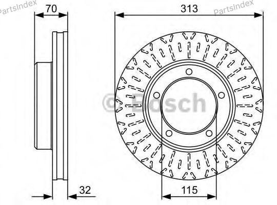 Диски Bosch передние 0 986 479 567 купить,34230