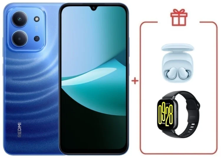 Смартфон Redmi 15C 8 ГБ/256 ГБ голубой + подарок купить,NaN