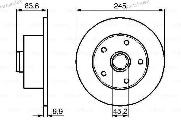 Диски Bosch передние 986478759 купить,NaN