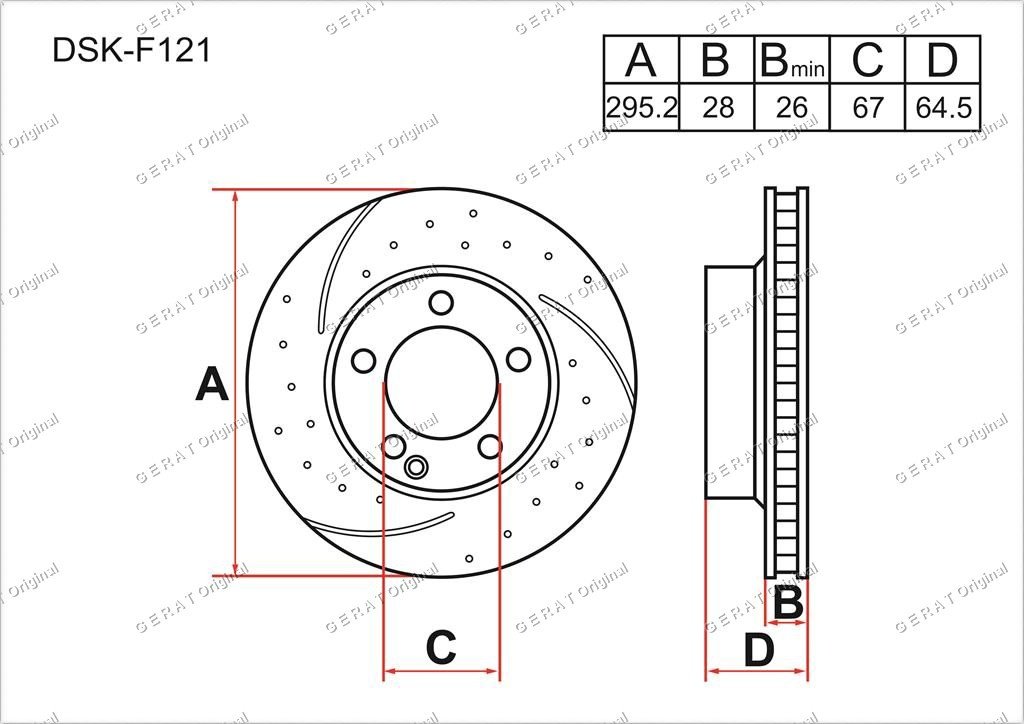 Диски Gerat передние DSK-F121 купить,NaN
