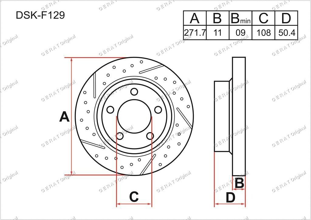 Диски Gerat передние DSK-F129 купить,NaN