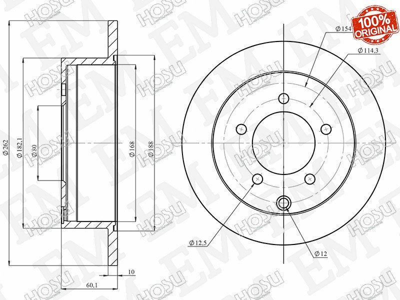 Диски HOSU задние HSDB0164 купить,NaN