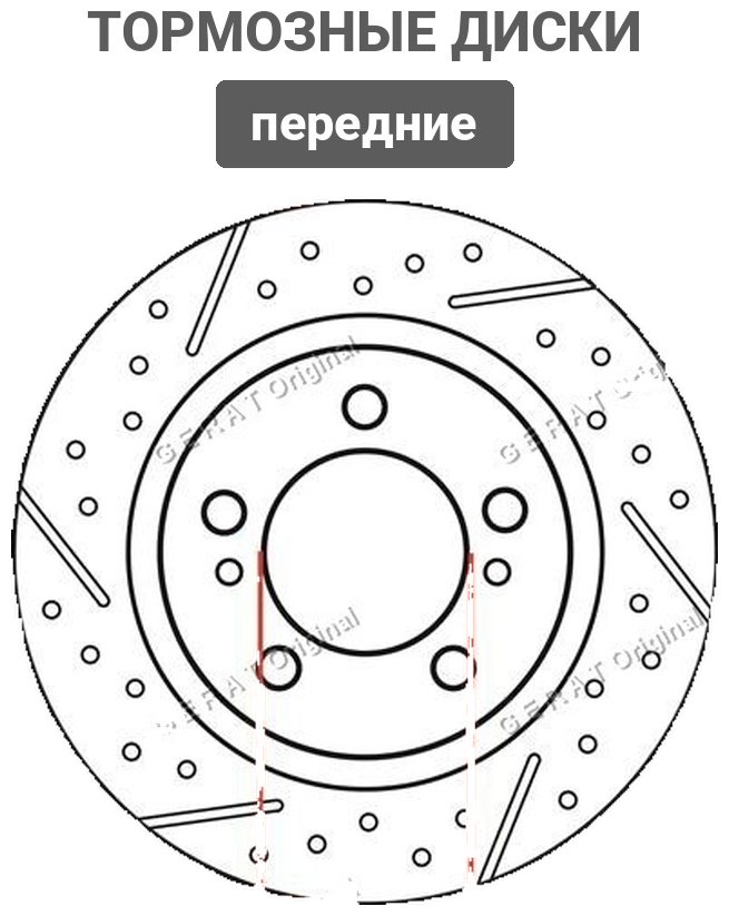 Диски Gerat передние DSK-R028 купить,NaN