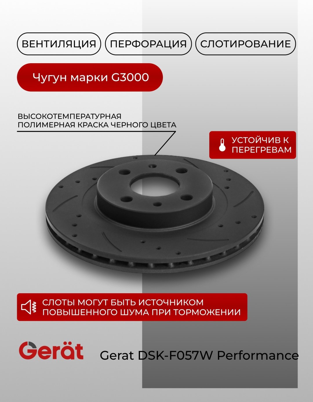 Диски Gerat передние F057W купить,NaN