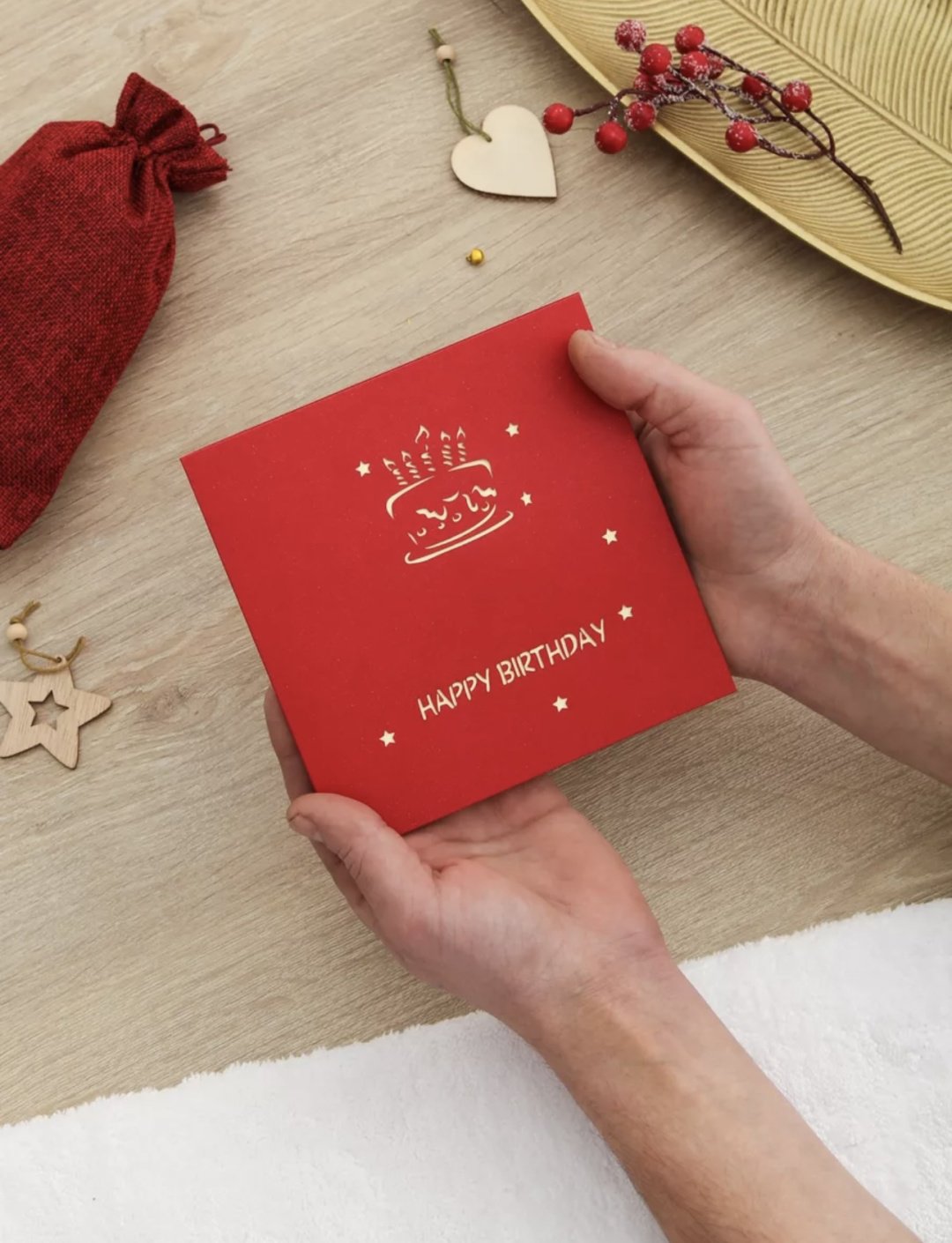 Открытка с конвертом 3D с подсветкой Happy Birthday 1 шт купить,NaN