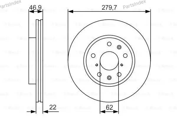 Диски Bosch передние 0 986 479 S58