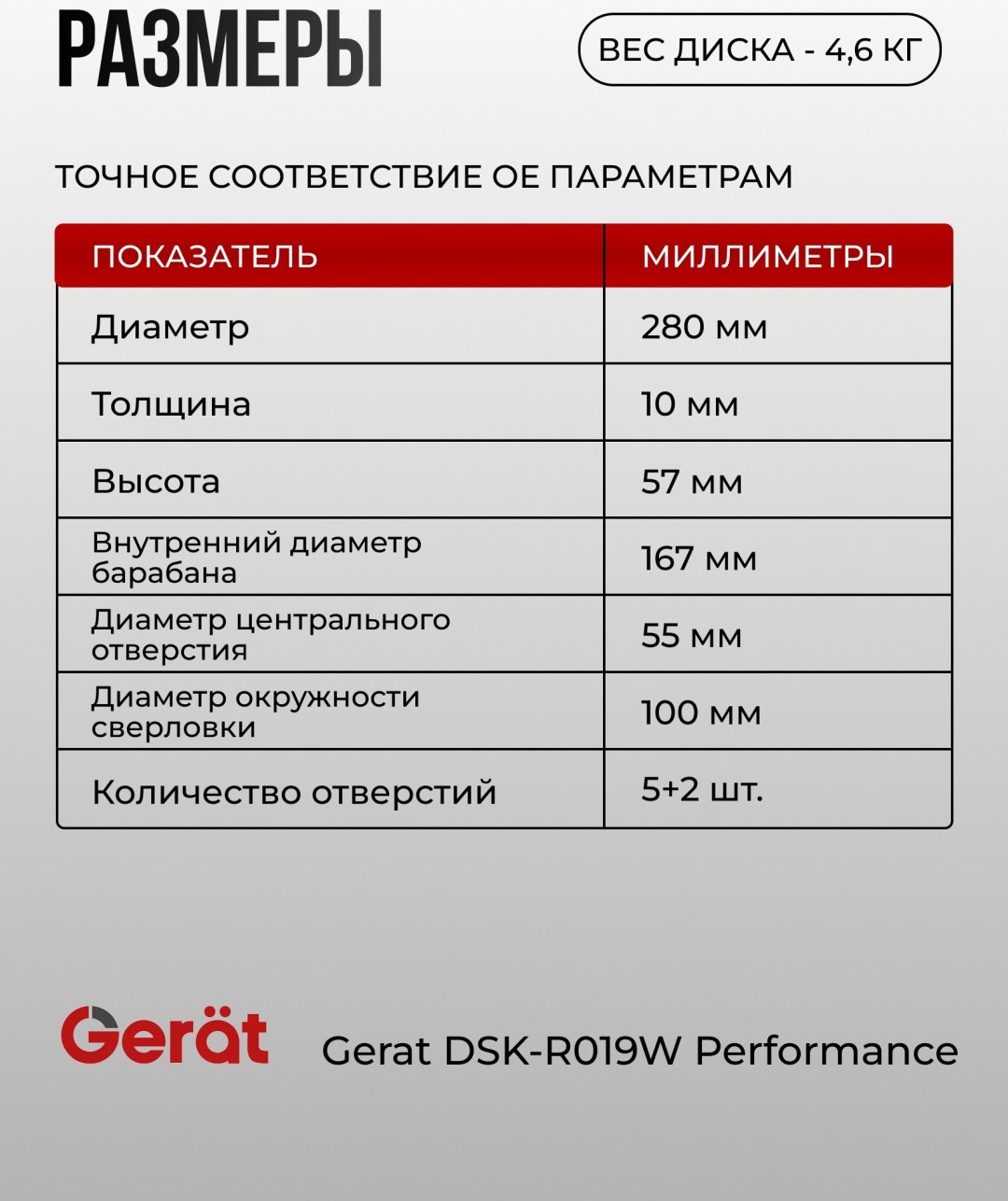 Диски Gerat задние R019W