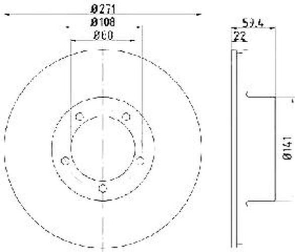 Диски Japanparts задние DP0401